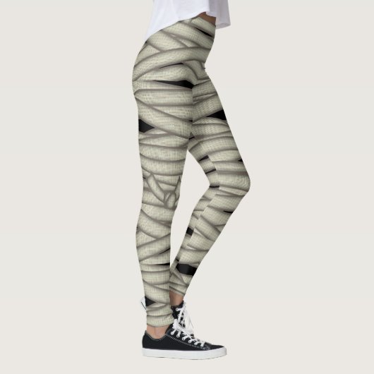 Halloween-ID685: Mummy-Wrap-Bandagen Leggings (Rechts)