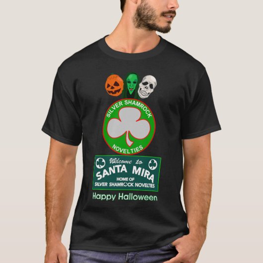 Halloween III - Silver Kleeblatt und Santa Mira T-Shirt (Vorderseite)