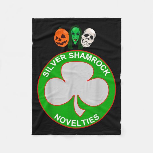 Halloween III Silver Shamrock Fleecedecke (Vorderseite)