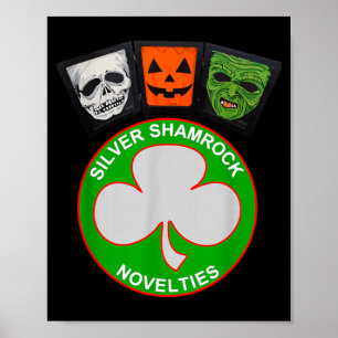 Halloween III Silver Shamrock und Masken Poster