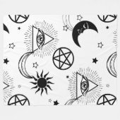 halloween illuminatauge fleecedecke (Vorderseite (Horizontal))