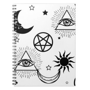 halloween illuminatauge notizblock
