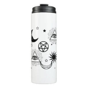 halloween illuminatauge thermosbecher