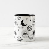 halloween illuminatauge zweifarbige tasse (Mittel)