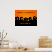 Halloween Illustration benutzerdefiniertes Poster (Küche)