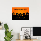 Halloween Illustration benutzerdefiniertes Poster (Heimbüro)