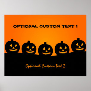 Halloween Illustration benutzerdefiniertes Poster