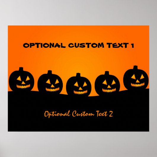 Halloween Illustration benutzerdefiniertes Poster (Vorne)