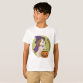 Halloween Illustration: Boo-Woof (Beagle) T-Shirt (Vorne ganz)