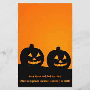 Halloween Illustration Briefpapier