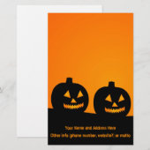 Halloween Illustration Briefpapier (Vorne/Hinten)