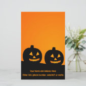 Halloween Illustration Briefpapier (Stehend Vorderseite)