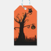 Halloween Illustration Custom Gift Tags Geschenkanhänger (Rückseite)