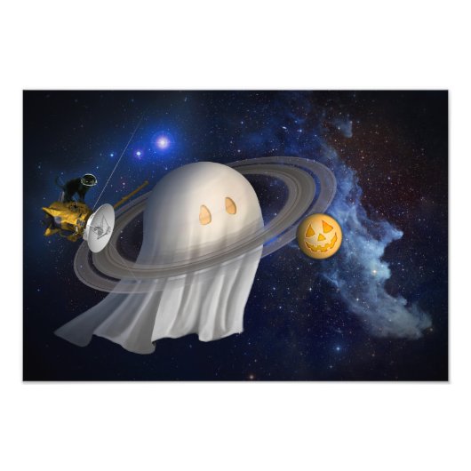 Halloween-Illustration eines Künstlers Fotodruck (Vorne)