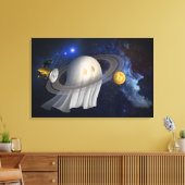 Halloween-Illustration eines Künstlers Leinwanddruck (Insitu (Wohnzimmer))