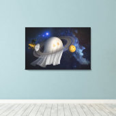 Halloween-Illustration eines Künstlers Leinwanddruck (Insitu (Holzboden))