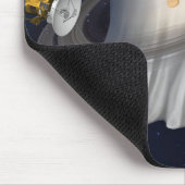 Halloween-Illustration eines Künstlers Mousepad (Ecke)