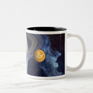 Halloween-Illustration eines Künstlers Zweifarbige Tasse