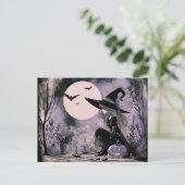 Halloween-Illustration Feiertagspostkarte (Stehend Vorderseite)