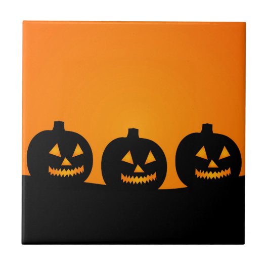 Halloween Illustration Fliese (Vorderseite)