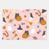 Halloween Illustration Geschenkpapier Set (Vorderseite)
