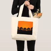 Halloween Illustration Jumbo Stoffbeutel (Vorderseite (Produkt))
