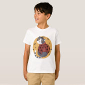 Halloween Illustration: Ladybug Cat T-Shirt (Vorne ganz)