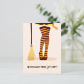 Halloween Illustration "Lasse Meet" Einladung Post Postkarte (Stehend Vorderseite)