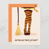 Halloween Illustration "Lasse Meet" Einladung Post Postkarte (Vorne/Hinten)