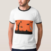 Halloween Illustration Men's Basic Ringer-T - Shir T-Shirt (Vorderseite)