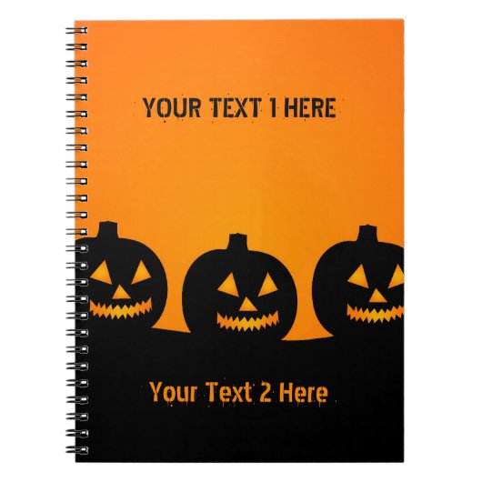 Halloween Illustration Notizblock (Vorderseite)