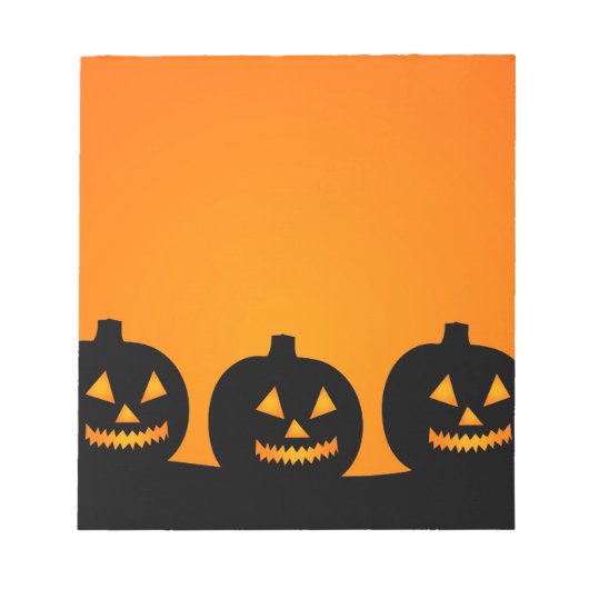Halloween Illustration Notizblock (Vorderseite)