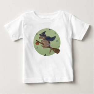 Halloween-Illustration: Zauberer Numbat Baby T-shirt