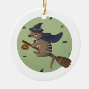 Halloween-Illustration: Zauberer Numbat Keramik Ornament