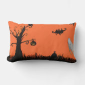 Halloween-Illustrationlumbar-Kissen Lendenkissen (Vorderseite)