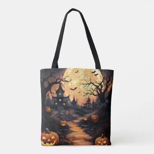 Halloween-Illustrationstasche Tasche (Rückseite)