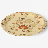 Halloween ILY - ASL Design Pappteller (Schrägansicht)