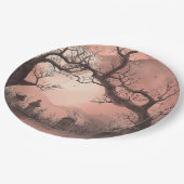 Halloween im Creepy Forest Pappteller (Schrägansicht)