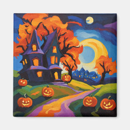 Halloween im Fauvismus Magnet