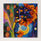 Halloween im Fauvismus Puzzle (Horizontal)