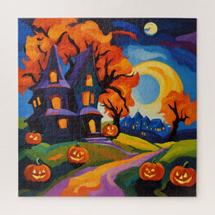 Halloween im Fauvismus Puzzle