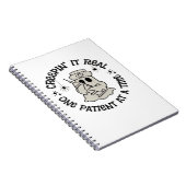 Halloween im Gesundheitswesen, ein echter Patient Notizblock (Rechte Seite)