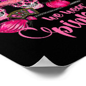 Halloween im Oktober tragen wir das Brustkrebs-Bew Poster (Ecke)