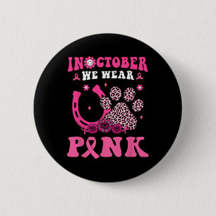 Halloween im Oktober tragen wir rosa Horseshoe und Button