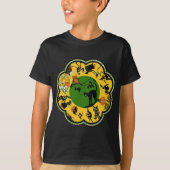 Halloween im Rund T-Shirt (Vorderseite)