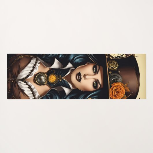 Halloween im Steampunkstil Yogamatte (Rückseite (Horizontal))