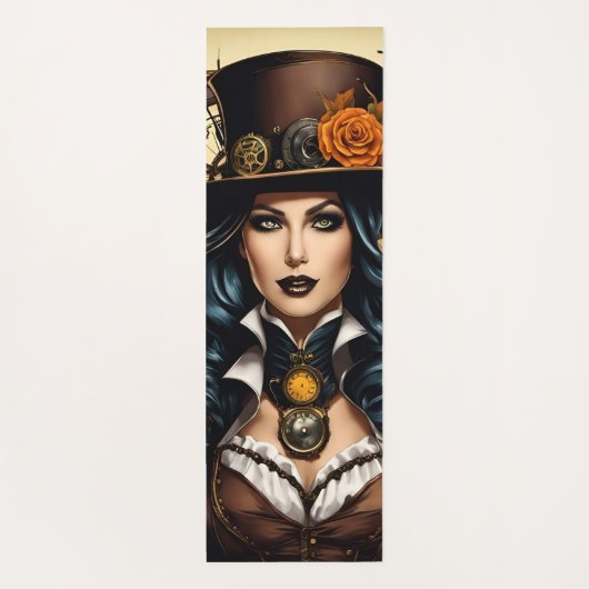 Halloween im Steampunkstil Yogamatte (Rückseite)
