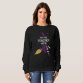 Halloween Im Teacher Hexenfamilie Matching Gro Sweatshirt (Vorne ganz)