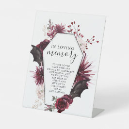 Halloween im Zeichen des liebenden Gedächtnisses Sockelschild