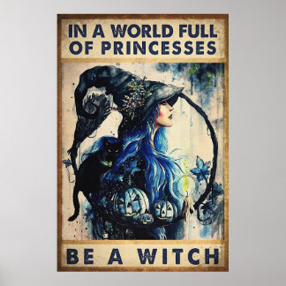 Halloween in A World Full Of Prinzessinnen Be a Wi Poster